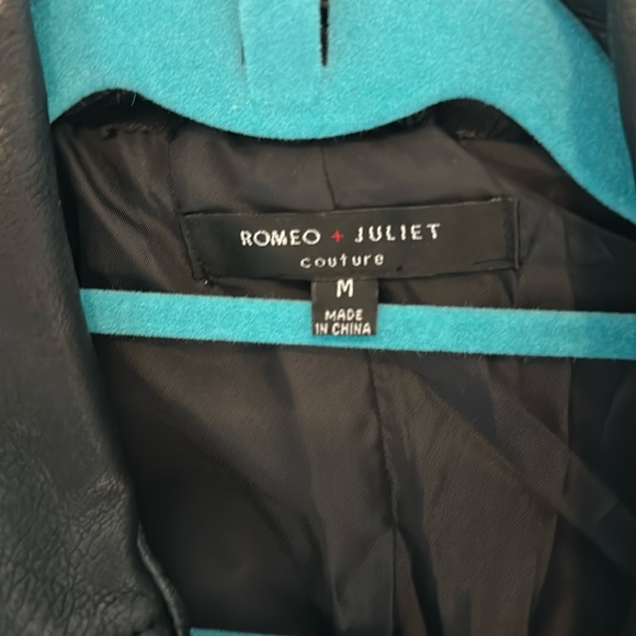 Floral appliqué Motorcycle Jacket - Picture 2 of 3